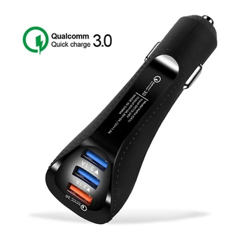 3 in 1 autolaadija Adapter,Quick-Charge 3.0 USB Laadija kooskõlas mis Tahes Telefon iPhone Samsung&Tabletid