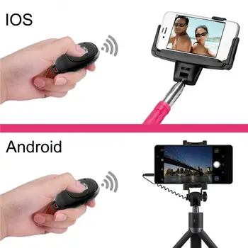 Bluetooth Kaamera Katiku Kaugjuhtimispult Traadita Selfie Nuppu Clicker Nutitelefonid Selfie Artefakt Android ja IOS