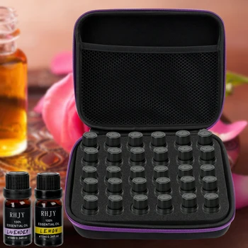 30 Pudelit 5ML eeterlik Õli Juhul Kaasaskantav Reisi Kosmeetika Korraldaja Küünelakk Ladustamise Kott Põrutuskindel Lõhnaõli Box