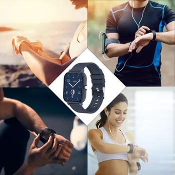 H20 Traadita Smartwatch Sport Fitness Kõne Käevõru Südame Löögisageduse Täis Touch Square Käevõru Kella Mehed Naised