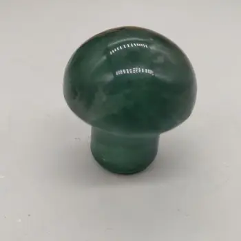 1tk Ilusad käsitsi nikerdatud loodusliku kvartsi kristall kivi roheline fluoriidimaardlat seene