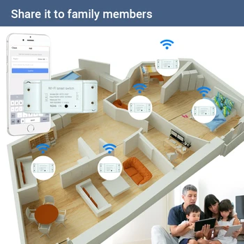 Smartlife Tuya Wifi Traadita Kaugjuhtimispult, Lülitage Kaitselüliti Taimer Domotic LED Controller Moodul Alexa Google ' i Kodu Smart Home