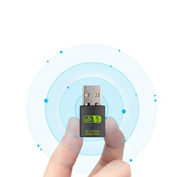 USB Wifi Adapter 2.4 G/5GHz Dual Sagedus 600Mbps Bluetooth WIFI Combo USB Traadita Võrgu Kaart PC/Sülearvuti