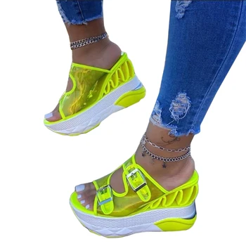 Uued Naiste Sandaalid PVC Jelly Crystal Kõrge Kontsaga Läbipaistvad Naiste Sexy Selged Kõrged Kontsad Suve Sandaalid Pumbad Kingad Pluss Suurus 35-43