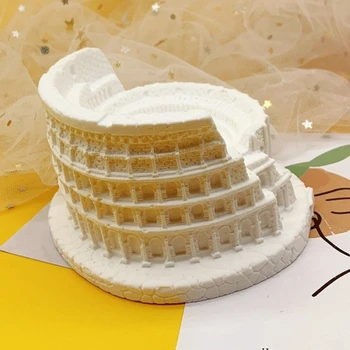 3D Colosseum lillepotis Epoksüvaik Hallituse Lillepoti Ladustamise Kasti Hallituse Betoon Planter Kaubaaluste Silikoon Õliga