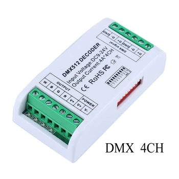 4CH DMX512 LED-4 Dekooder Kanaleid, Mini-regler Dimmer 9V-24V Konsool LED Ribad