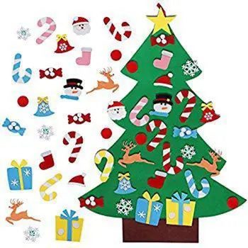 Tundsin Jõulupuu Lastele - DIY Christmas Tree 26 Tk Kaunistused - Seina Riputamise Xmas Kingitused, jõuluehted