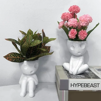 Põhjamaade Kokkuvõte Joonis Väike Vaas Kuju Kaasaegne Minimalistlik Creative Desktop Flower Arrangement Kodu Kaunistamiseks Vaik Lillepotis