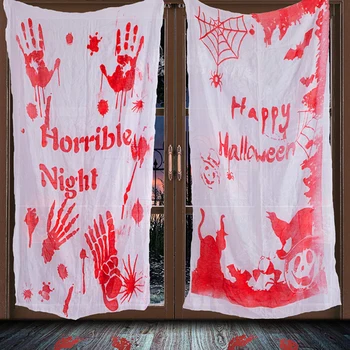Halloween Marli Kardin Vere Riie, Mida Kasutatakse Halloween Maja Õudus Teenetemärgi Zombie Teema Poole