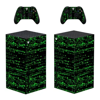 Maatriks-Kood Naha Kleebis Decal Hõlmavad Xbox Seeria X Konsool ja 2 Kontrollerid Xbox Seeria X Nahka Vinüül Kleebis