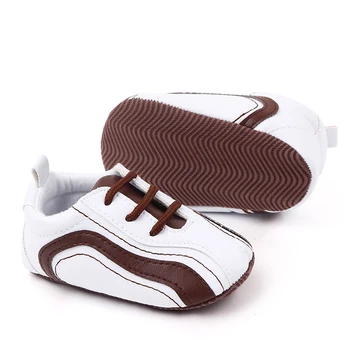 Vastsündinud Beebi Poiss sport kingad 0-18M moccasins imiku anti-slip esimene walker PU Nahk väikelapse poisid tüdrukud kets pehme baseeruv
