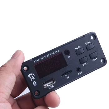 Traadita Bluetooth-MP3-WMA-Dekooder Juhatuse puldiga Mängija 12V Audio Module Support USB-TF AUX FM-Raadio Audio Moodul Auto