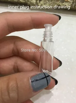 Hulgi-1.2 ML Tühi Selge PET huuleläige, Torud Plastikust Lipbalm Toru Huulepulk Mini Proovi Kosmeetika Konteiner Rose Gold Kork