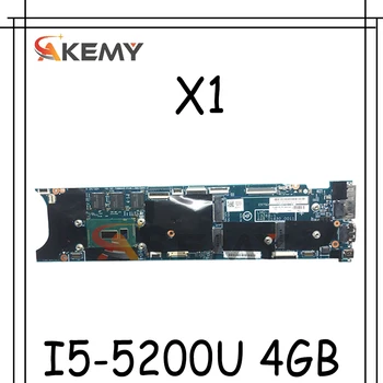 Thinkpad sobib X1 Carbon 3nd Gen I5-5200U 4GB sülearvuti emaplaadi. FRU 00HT352 00HT339 00HT339