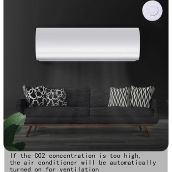 Zigbee/Tuya WIFI Smart Air Box Süsinikdioksiidi Detektor CO2 Gaasi Andur Süsinikdioksiidi Andur App Kontrolli