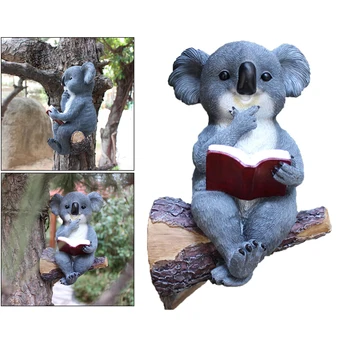 Naljakas Päikese-Aed Statue Kerge Koala Karu Solar Lamp Väljas Muru Hoovis Öö Valguses Teenetemärgi