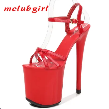 Mclubgirl 2020. aasta Suvel Seksikas Ööklubi Super Kõrge Kontsaga Naiste Kingad Trahvi Kanna Veekindel Platvormi Mudeli Naiste Sandaalid LFD