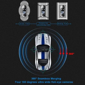360 Kraadi Lind Vaadata Panoraam Süsteemi Veekindel Õmblusteta 4 Kaamera Car DVR Salvestus Parkimine tahavaate Kaamera jaoks Kõik Auto