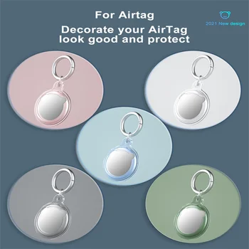 Läbipaistev Protective Case Cover Apple Airtag Bluetooth-Tracker Lokaator Anti-Kadunud Keychian TPÜ Kest Airtag kotis