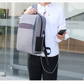 Mood Meeste Business Laptop Seljakotid 15.6 inch USB-Laadimine Seljakott Veekindel Kott Mees Naiste Koolikotti Reisi Mochila Kotid