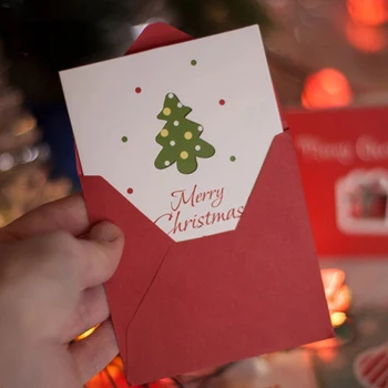96pcs Loominguline Merry Christmas tervituskaardi, Mini Jõulud Postkaart Kolm Korda X-Mas õnnitluskaardid Uus Aasta Postkaart kinkekaart
