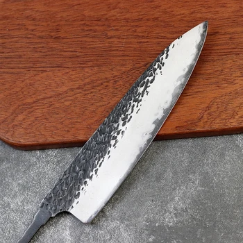 Partii DIY käsitsi sepistatud professionaalne köök nuga 9Cr18MOV terasest südamik kolme-kihi terasest Jaapani stiilis 7.5 tolline koka nuga tühi