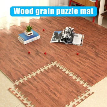 Vaht Mängida Puzzle Matid Puit Tera Pehme libisemiskindla DIY Mänguasi Põranda Vaibad Vähendada Müra HFD889