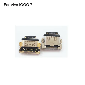 5TK Jaoks Vivo IQOO 7 USB pesa Laadimise Port Vivo IQOO7 Dock Connector Micro-USB-Laadimine Sadamas Kõrge Kvaliteediga