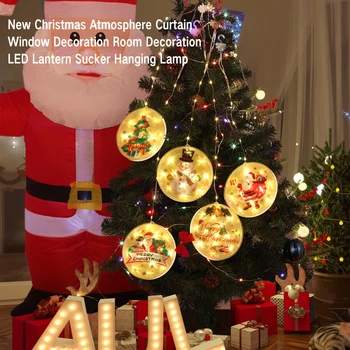 Põder Bell String LED Akna Kardinad Ripuvad Tuled Vanik Jõulupuu Decor Ornament Kingitus Jõulud Teenetemärgi