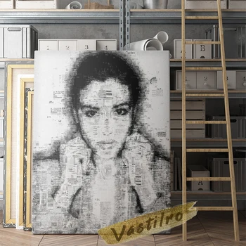 Monica Bellucci Kuulus Teleplay Näitleja Lõuend Art Prints Maali, Filmi Star Seina Pilt, Filmgoer Kogumise Kingitus Home Decor
