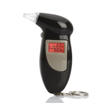 Digitaalne Breath Alkohol Tester Kuuldav Hoiatus Ohutu Sõidu Koos Võtmehoidja Kiire Reageerimine Alkohol Detector