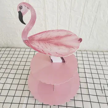 Flamingo Pool 3 Astme Kokkupandav Paber Kook Seista Sünnipäeva Teenetemärgi Lapsed Kook Omanik Pulm Troopiline Pool Tarvikud