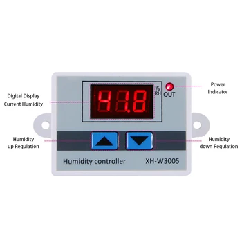 XH-W3005 Digitaalse Humidstat Niiskus Kontroller Regulaator Hygrometer Siseruumides Väljas Humidometer Mositure Detektor Monitor