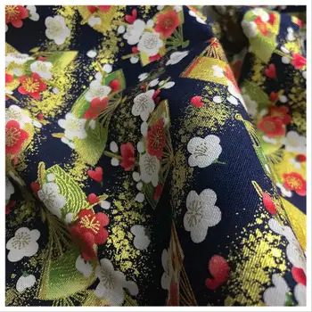 CF678 Jaapani Stiilis Brozen Fännid Trükitud Puhtast Puuvillast Kangast Kimono Tabel Riided uksekardinad DIY Riie kodutekstiilid