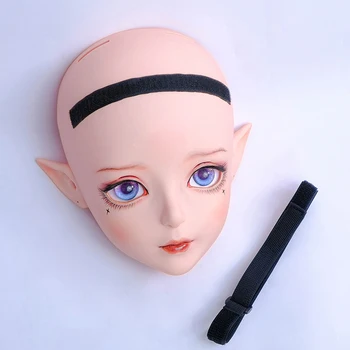 (DOLLKII-B) Top Kvaliteetse Käsitöö Naiste Tüdruk Vaik Poole Pea Cosplay Jaapani Roll Mängida BJD Kigurumi Mask Crossdresser Nukk Mask