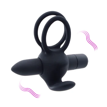 10 Kiirusega Vibraator Peenise Topelt Ring Kukk Viivitus Ejakulatsioon Ringi Clitories Stimulaator Mees Masturbator Sugu mänguasjad Meestele
