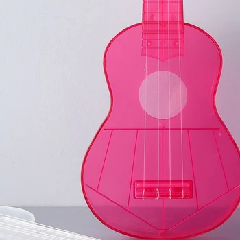 Läbipaistev Ukulele Värviline Plastikust Laste Mini Mänguasjad 54CM Loomingulise Etapi Täitmise Nailon Nelja Keelpilli Muusikainstrument