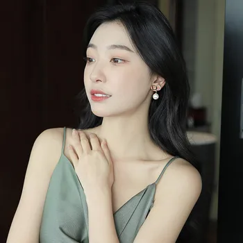 Klassikaline Täheline Tsüklis Pärl Ripats, Kõrvarõngad Naistele 2021 korea Fashion Ehted Lepinguosalise Tüdruku Elegantne Ebatavaline Kõrvarõngad
