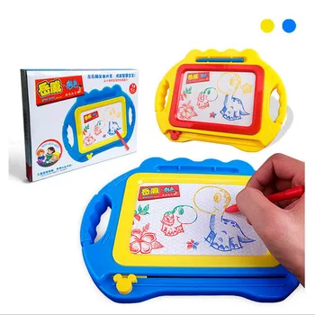 Haridus laste doodle mänguasjad kustutatavad magnet joonestuslaud + pliiats kingitus uus värvimine raamatu laste haridus mänguasjad, L4