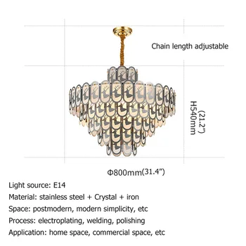 86LIGHT Ripats Kerge Postmodernistlik Loominguline Crystal Lamp Luksus Dekoratiivsed Kodu-Söögituba, elutuba