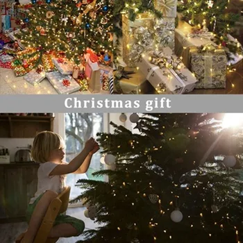 Jõuluehted LED Solar Vask Traat Tuli Uue Aasta Kingitus Xmas Teenetemärgi Navidad Vanik Teenetemärgi Kerst Noel 2021