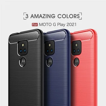 Motorola Moto G Mängida 2021 Juhul Täielik Luksus Pehme TPU Silikoon Kate Põrutuskindel Puhul Moto G Mängida 2021 GPlay Telefon Juhtudel