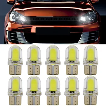 ICOCO 10tk/set Auto LED Pirnid Litsentsi Tuled Lugemise Tuled Veekindel Lühike Tüüp Silikoon Sõiduki Registreerimismärk Lambid