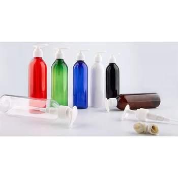 Tühjad Plast-Emulsioon Pudelid Südame Kuju Pump Korduvtäidetavaid PET Valge Roheline Kosmeetika-Pudel Šampooni Reisi Pakend 250ml