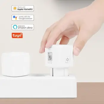 EL 16A Smart Pistik WiFi Traadita Pesa Ajastamise Funktsiooni hääljuhtimine 100-240V Smart Elu Tööd Alexa Google ' i Kodu Smart Home