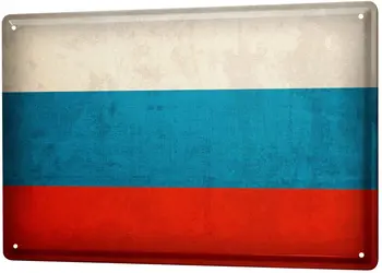 ALATES 2004. aastast Tina Märk Metallist Plaat Dekoratiivsed Märk Home Decor Laigud Maailma Reisi Venemaa Lipu Dekoratiivse Seina Plaat 8X12
