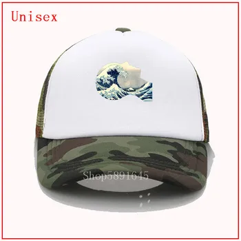 Suvel Sinine Laine baseball cap Hokusai Suur Laine Minu Peas päike, kilp, kiiver müts mood Custom Print mütsid unisex