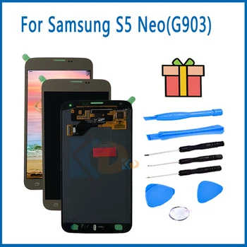 LCD Samsung Galaxy S5 Neo LCD puuteekraan, Hulgi Samsung Galaxy S5 Neo G903 G903F G903M LCD Digitizer