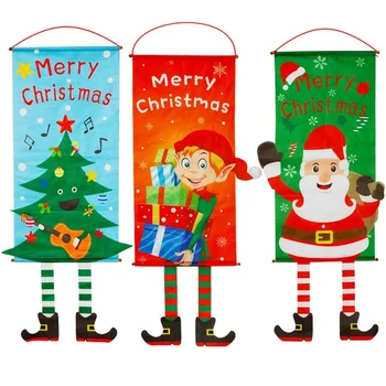 Punane Häid Jõule Veranda Märk Xmas Decroation Rippuvad jõulukaunistused Kodu Ukse Kaunistused Uus Aasta Navidad Tuba Decor