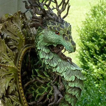 Metsa Lohe Kuju Laadi Inspireeritud Dragon Skulptuuride Aed Teenetemärgi Taim Dragon Sisekujunduses Käsitöö Kujukeste Väljas